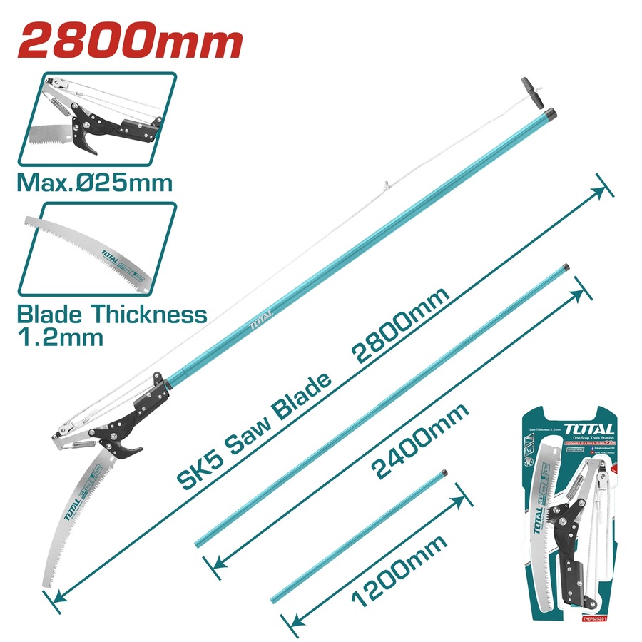 Garden Pruning Saw 4 / Pole Saw Extendable