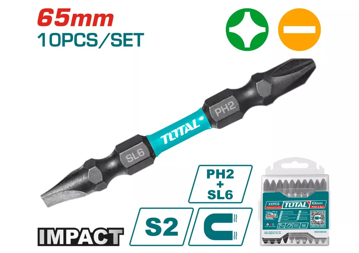 Screw Driver Bit Impact - 9.1 / 10Pcs/Set