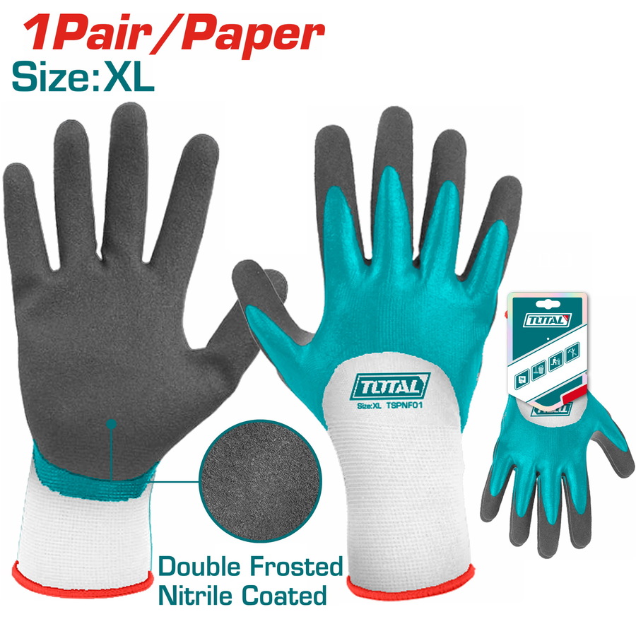 Gloves 9 / Nitrile / Frosted Coated