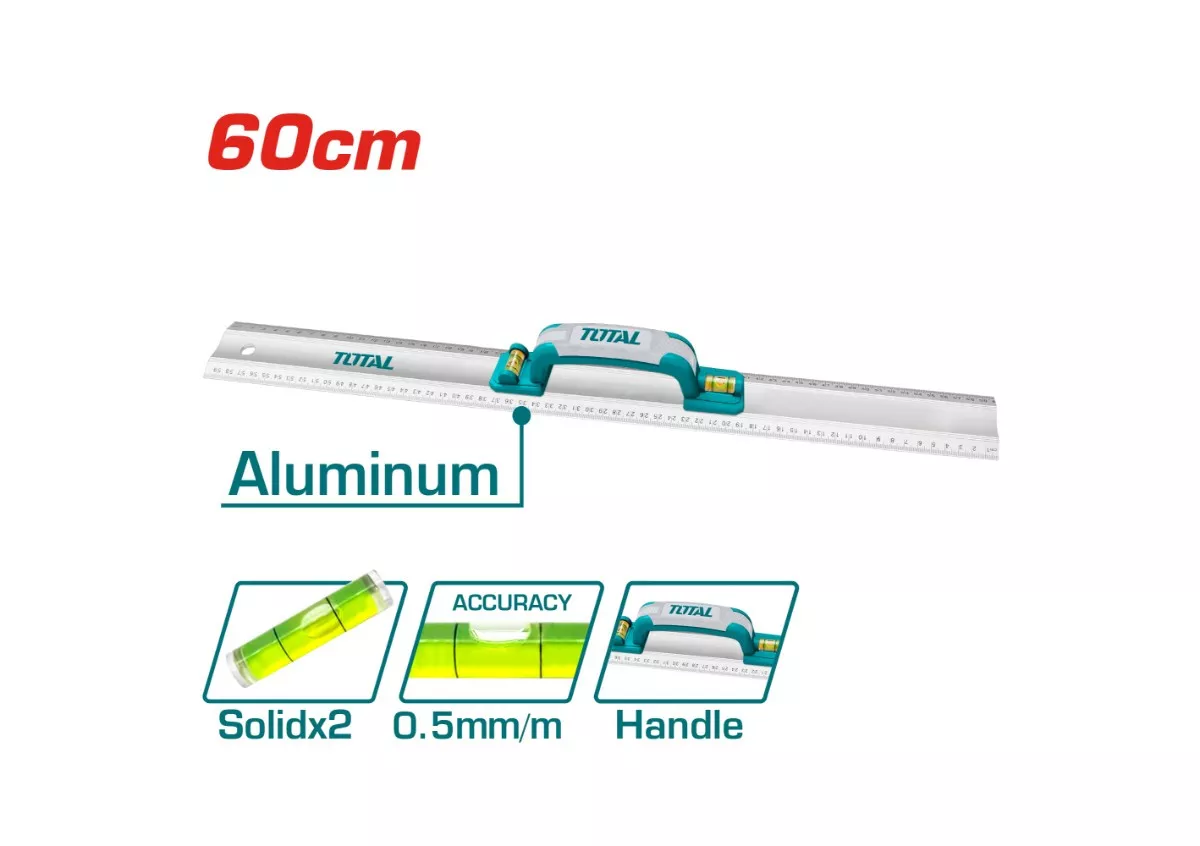 Spirit Level - 3 / Ruler, Aluminium