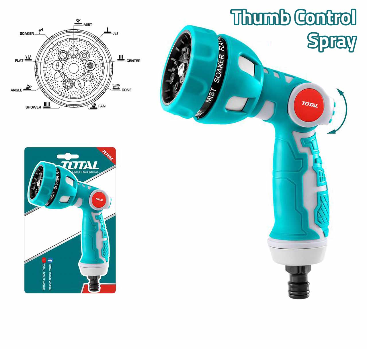 Garden Trigger Nozzle - 4 / Plastic