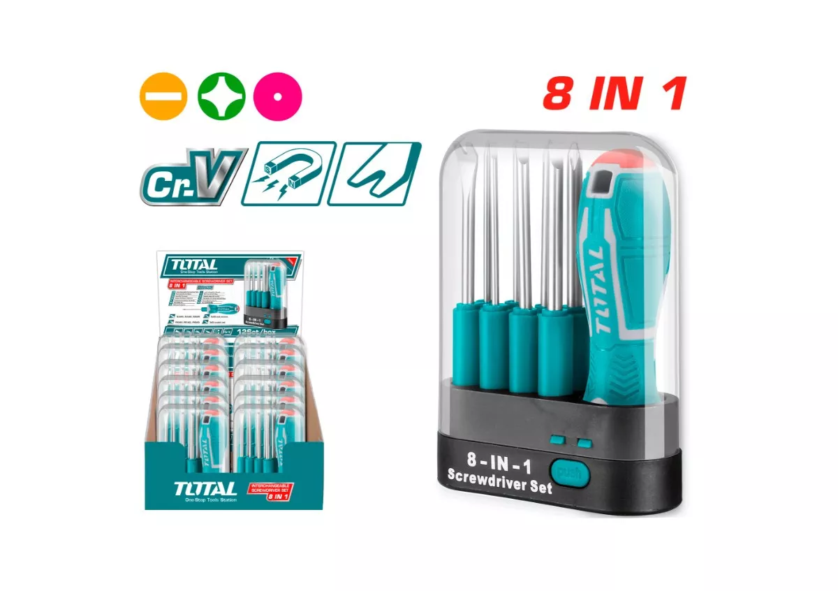 Screw Driver Set 9.8 / 8Pcs/Set / Interchangeable