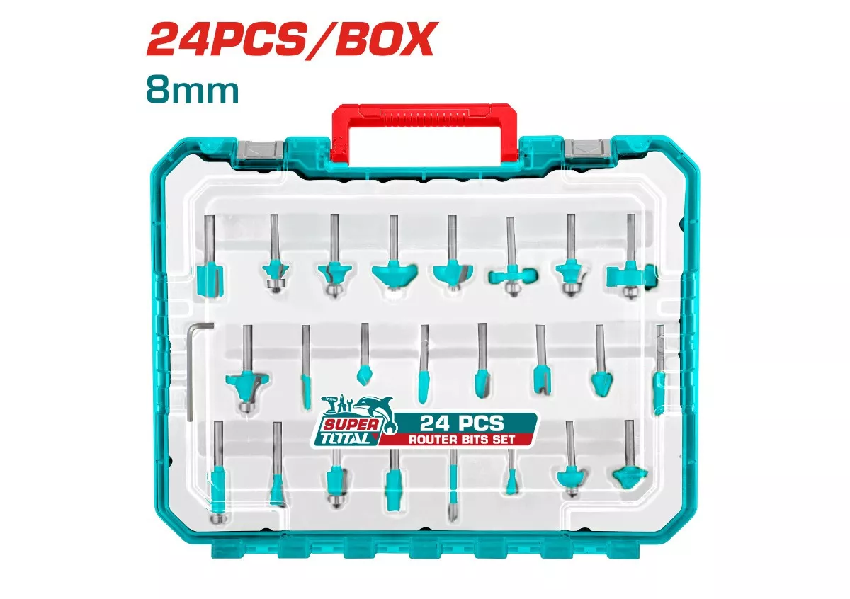 Router - 9.1 / Bit 8Mm, 24Pcs/Set