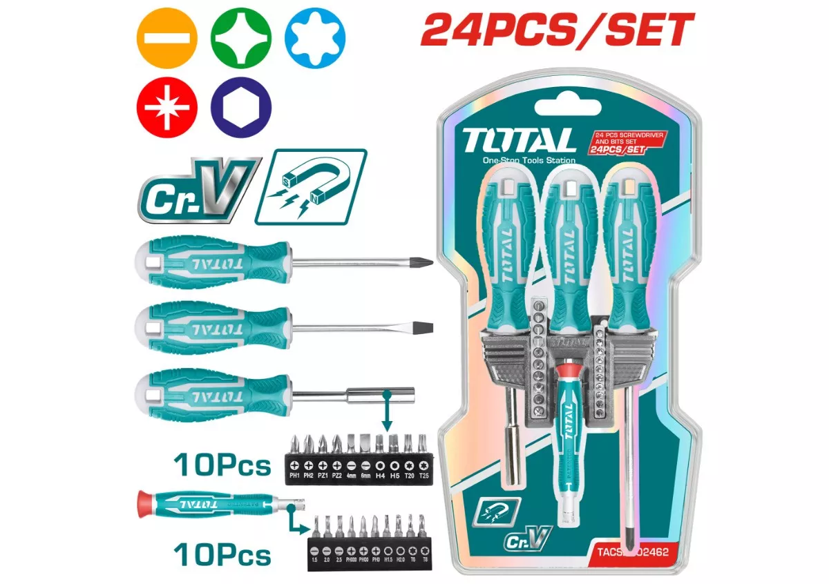 Screw Driver Bit Set - 3 / 24Pcs/Set