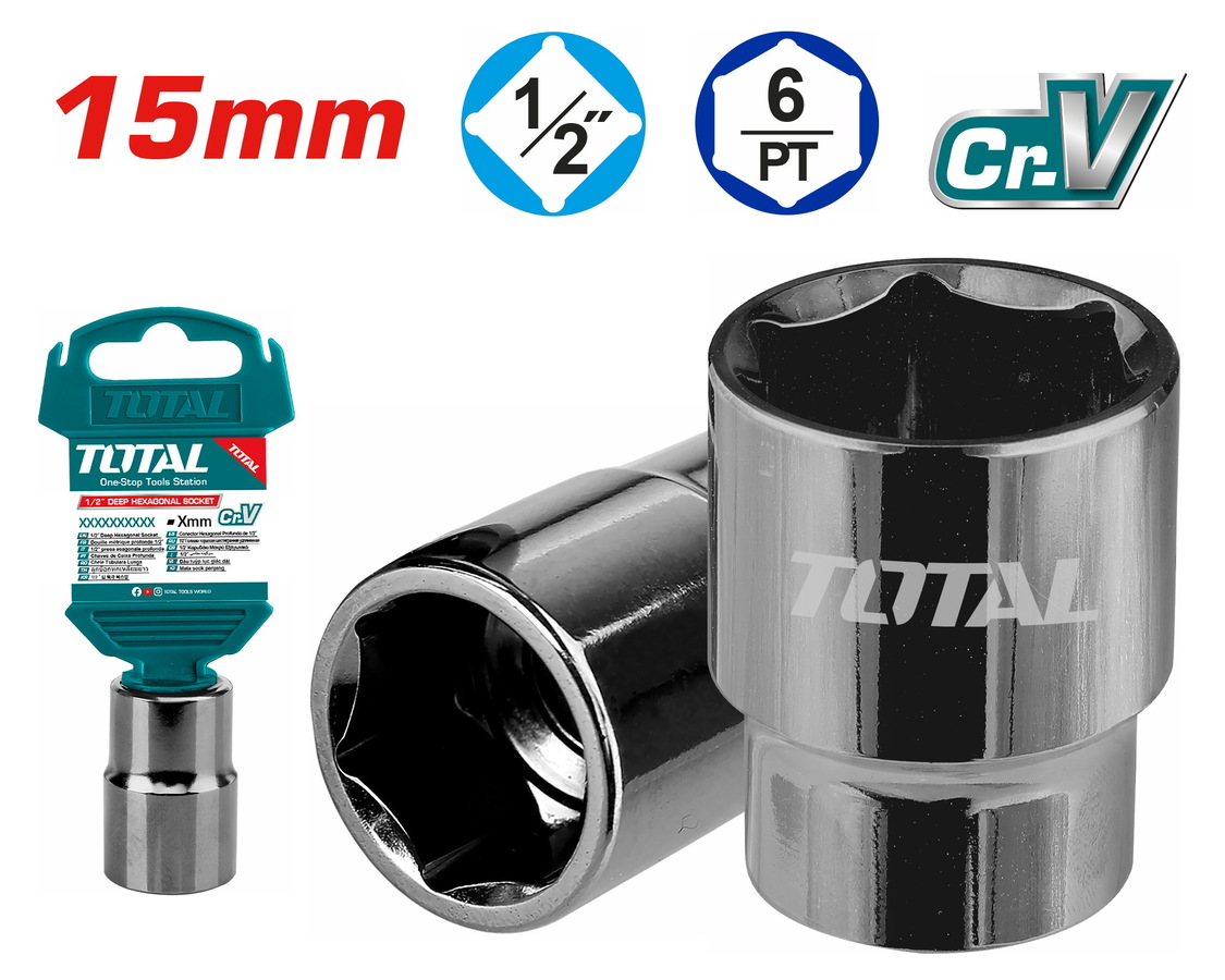 Socket Spanner Hexagonal 1/2"