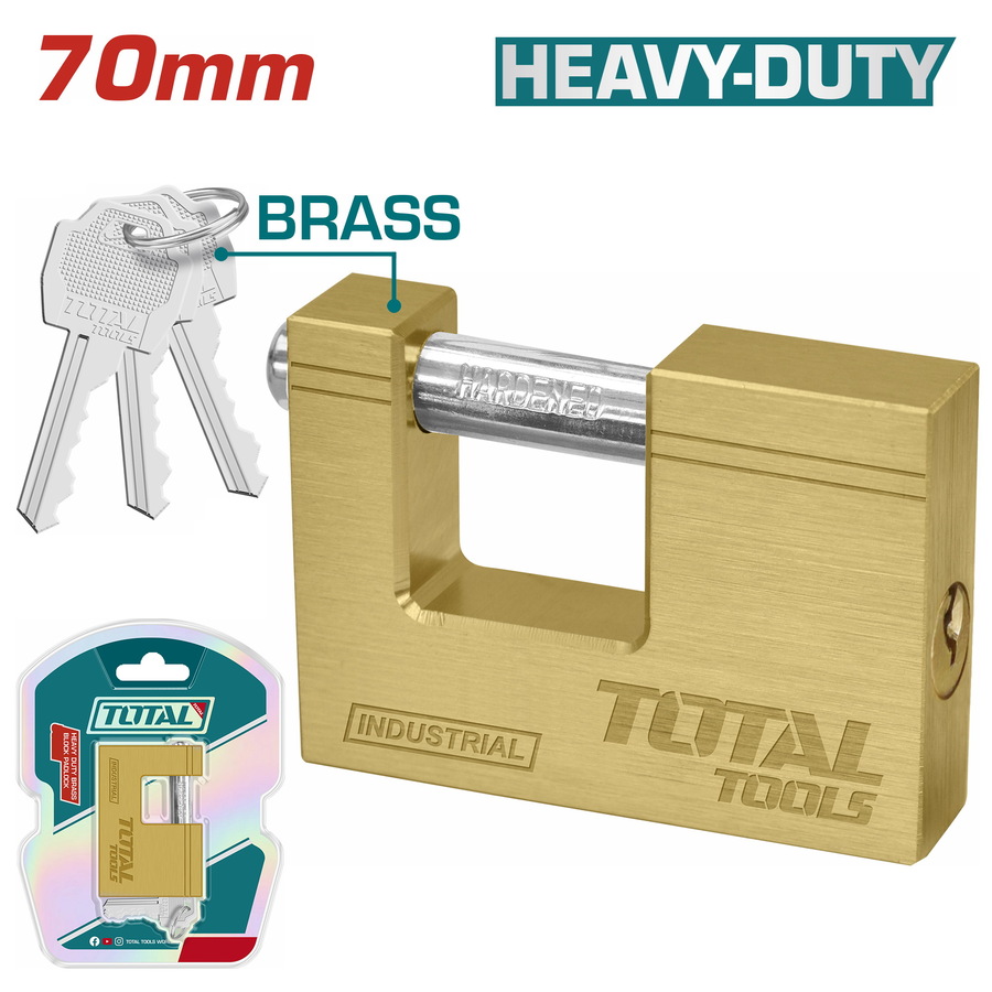 Padlock - 9.998 / Brass Heavy Duty / Block Type
