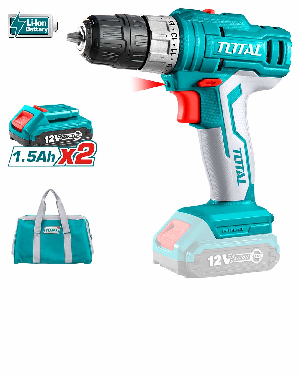 Drill Machine / Cordless Li- Ion - 9.3