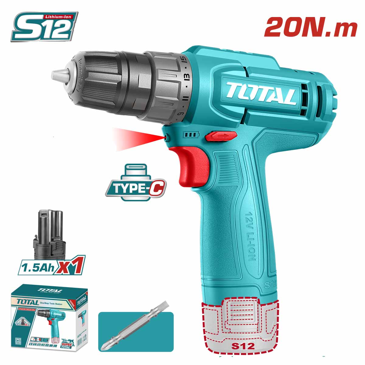 Drill Machine / Cordless Li- Ion - 1