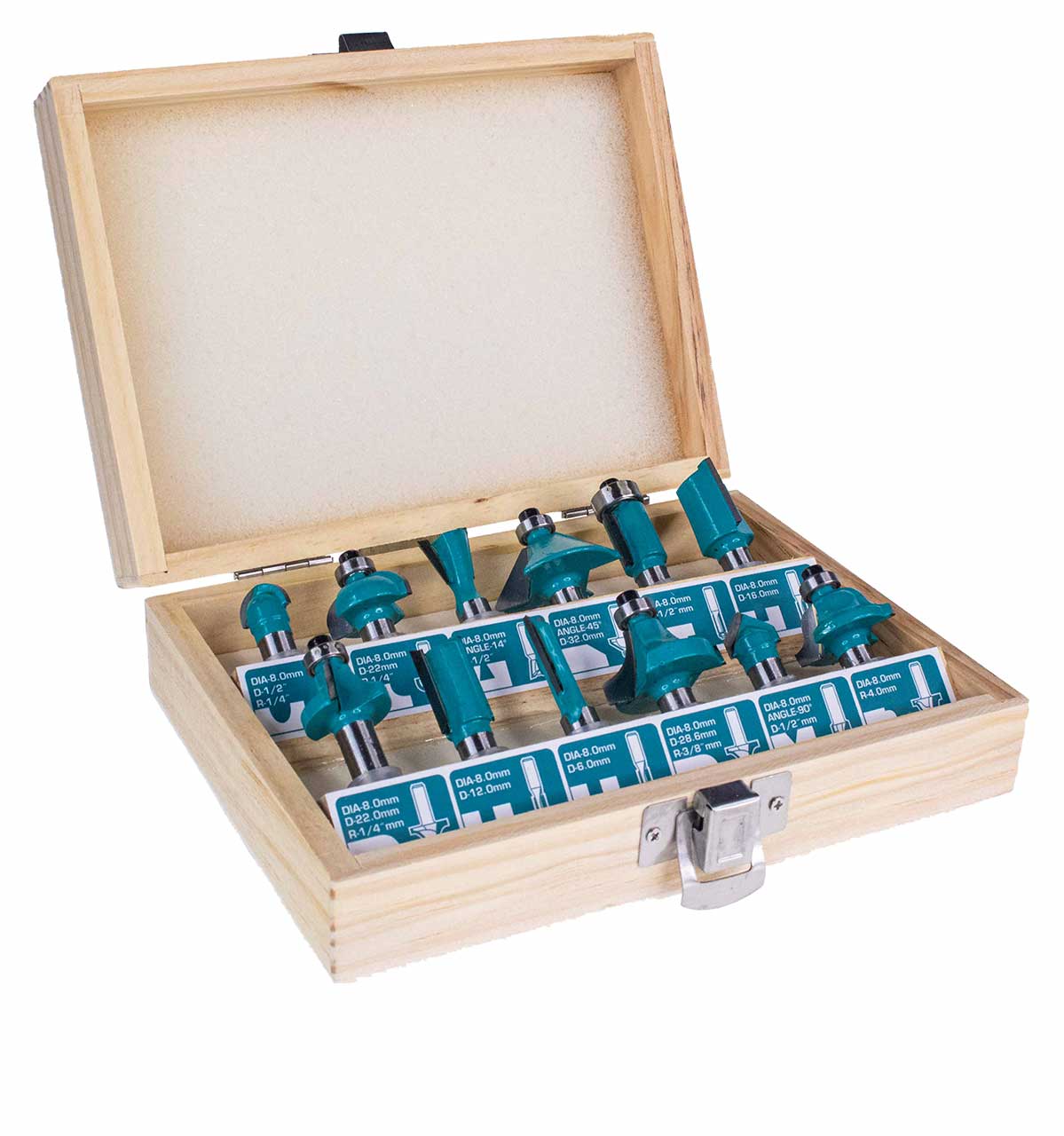 Router - 8 / Bit 8Mm, 12Pcs/Set