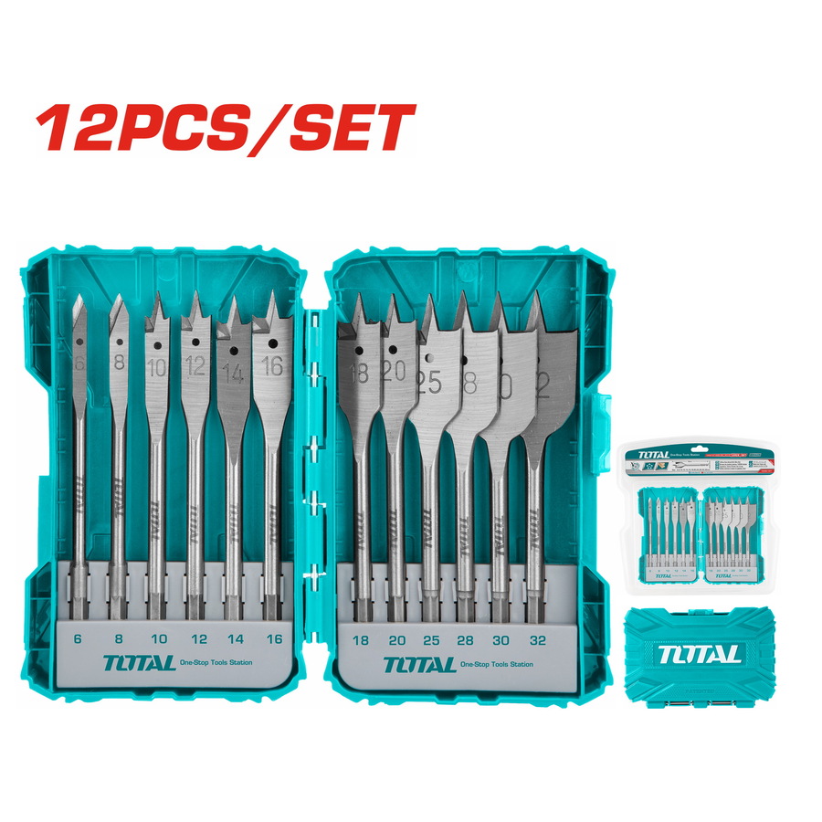 Drill Bit Set - 5 / Flat Wood / 12Pcs/Set