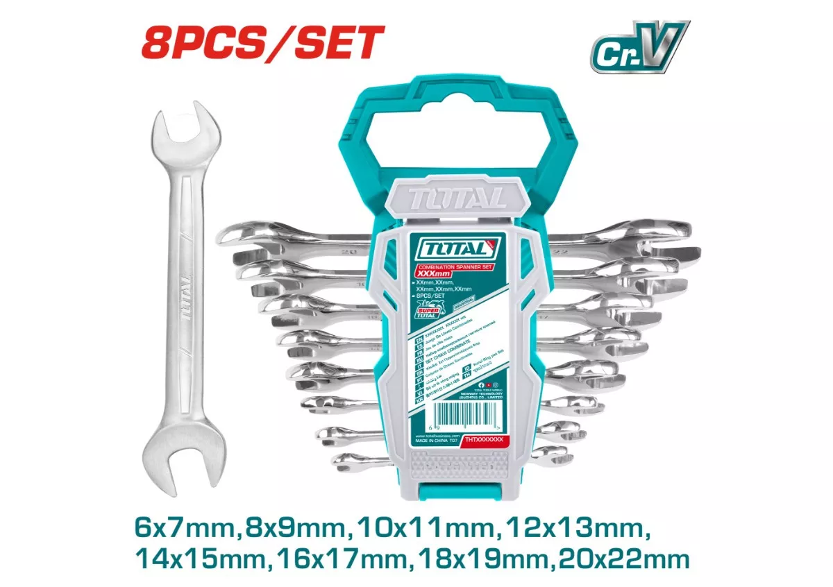 Spanner Set - 9.5 Double Open Set / 8Pcs/Set