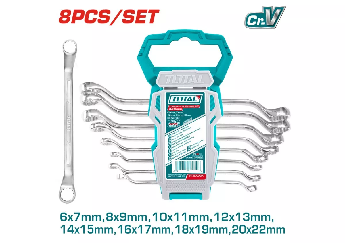 Spanner Set - 9.7 Off Set Ring/ 8Pcs/Set
