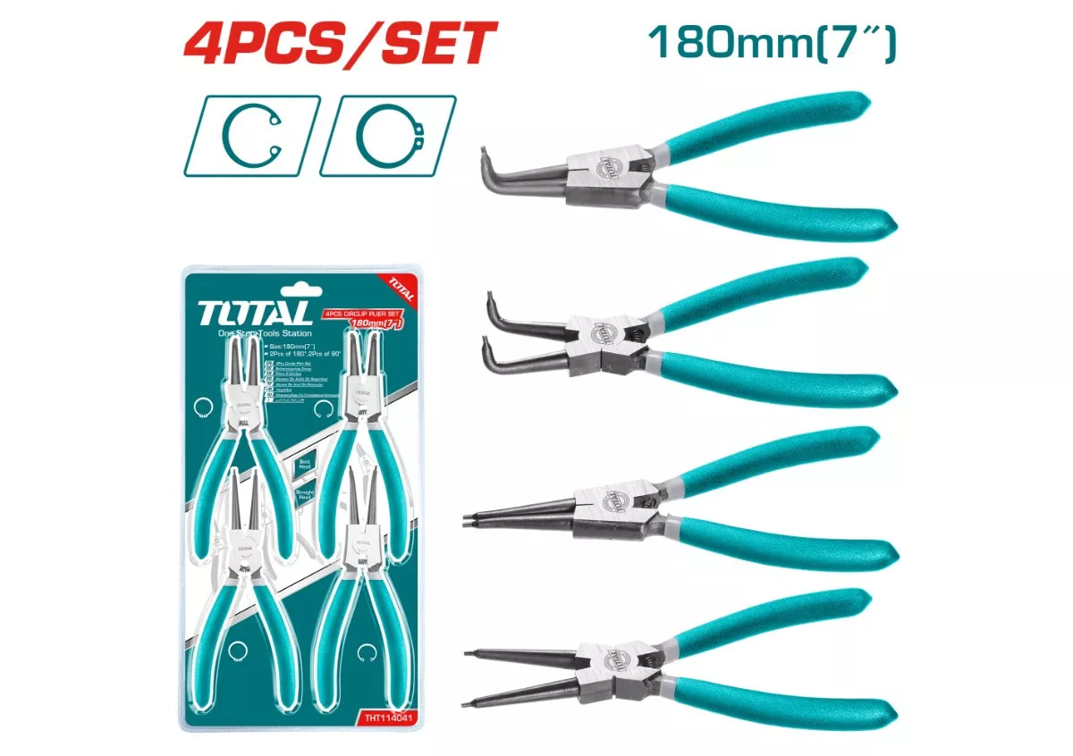 Plier Set - 9 / Circlip 4Pcs/Set