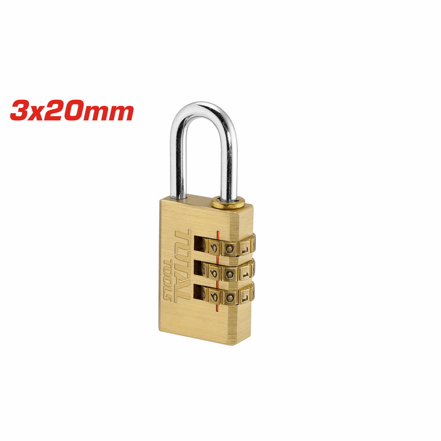 Padlock - 9.994 / Brass 3 Digit Combination Padlock