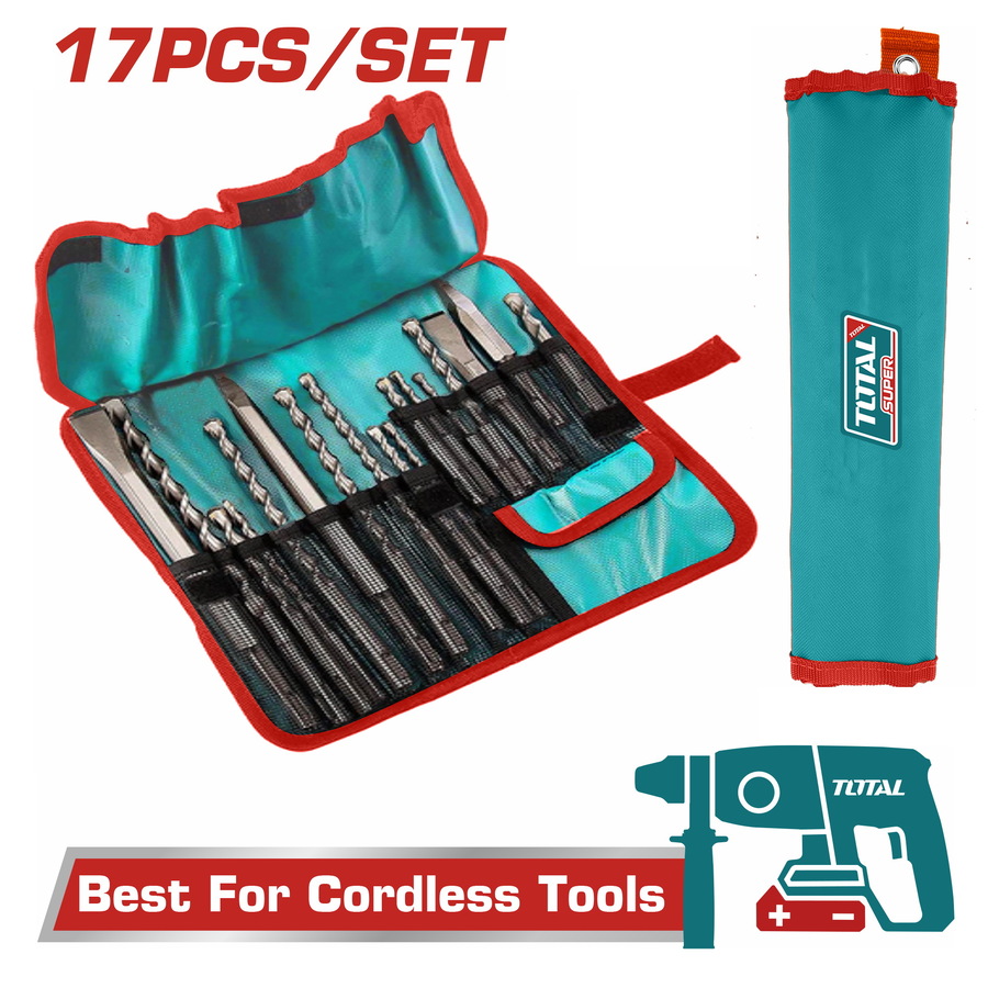 Drill Bit Set - 9.96 / Sds Plus / Hammer & Chisel Set / 17Pcs/Set