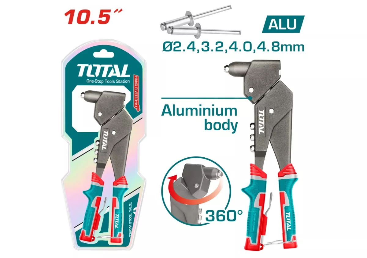 Rivet Gun - 4 / Hand / Swivel